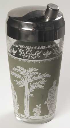 Hellenic Green Large Martini Mixer & Lid