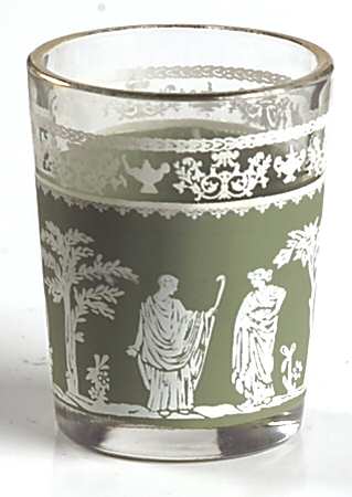 Hellenic Green Shot Glass