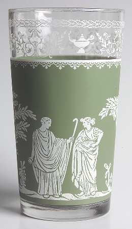 Hellenic Green 8 Oz Flat Tumbler