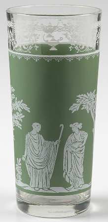 Hellenic Green 16 Oz Flat Tumbler