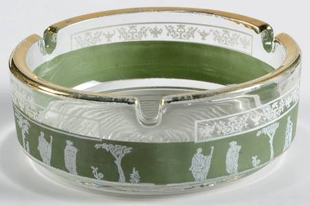 Hellenic Green Ashtray