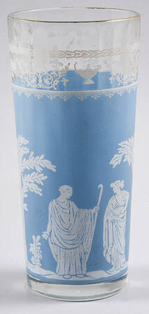 Hellenic Blue 16 Oz Flat Tumbler