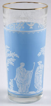 Hellenic Blue 12 Oz Flat Tumbler