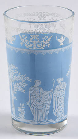 Hellenic Blue Flat Juice Glass