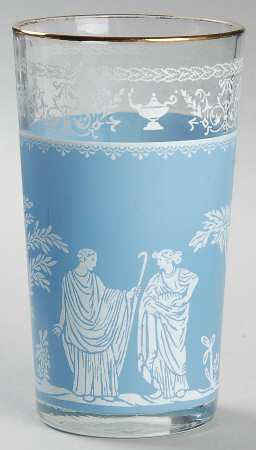 Hellenic Blue 10 Oz Flat Tumbler