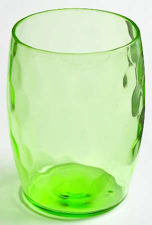 Hex Optic Green 10 Oz Flat Tumbler