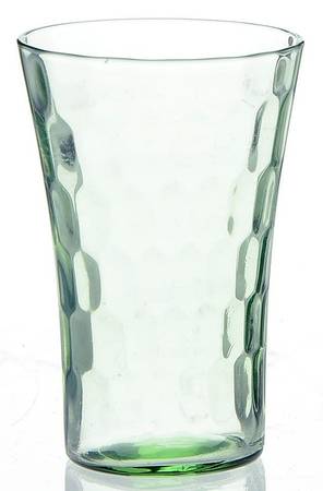 Hex Optic Green 2 1/2 Oz Flat Tumbler