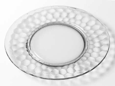 Hex Optic Ultramarine Luncheon Plate