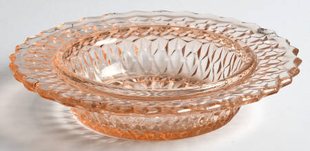 Holiday Pink Round Butter Dish No Lid