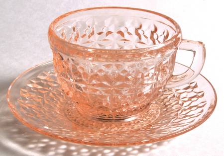 Holiday Pink Cup & Saucer Set
