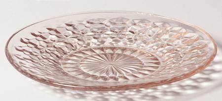 Holiday Pink Bread & Butter Plate by Jeannette