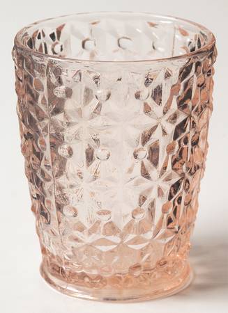 Holiday Pink 10 Oz Flat Tumbler by Jeannette