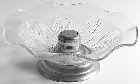Iris Clear 11" Bowl for Fruit Set-No Hardware