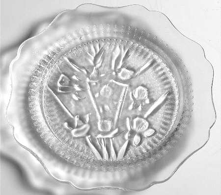 Iris Clear Bread & Butter Plate