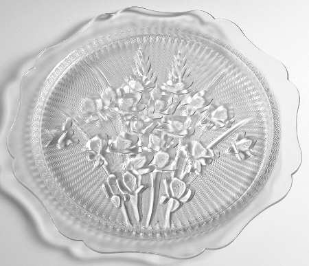 Iris Clear 12" Sandwich Plate