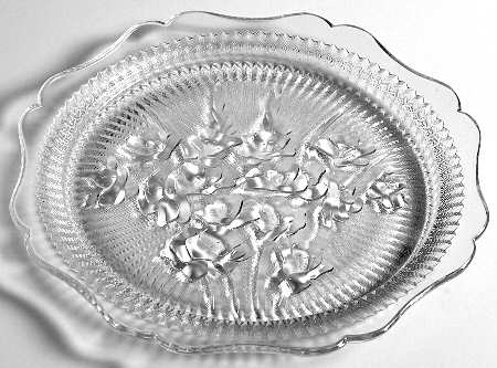 Iris Clear Luncheon Plate