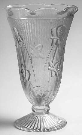 Iris Clear 9" Flower Vase