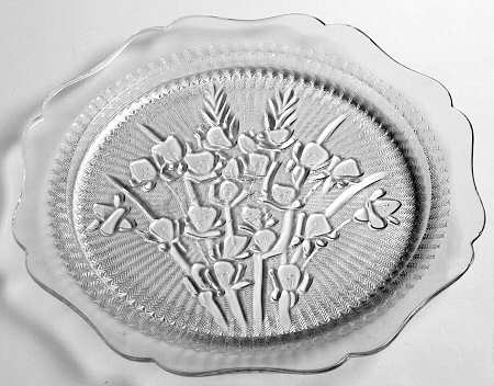 Iris Clear Dinner Plate