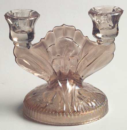 Iris Iridescent Double Light Candlestick