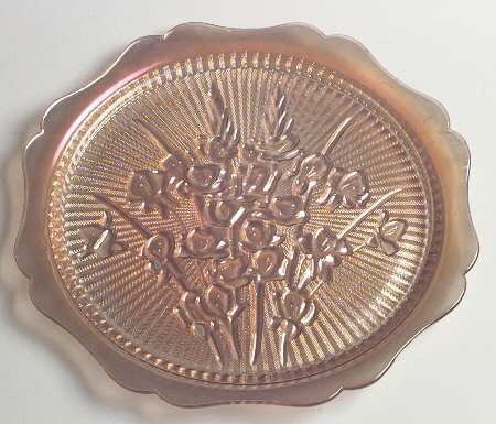 Iris Iridescent 12" Sandwich Plate by Jeannette