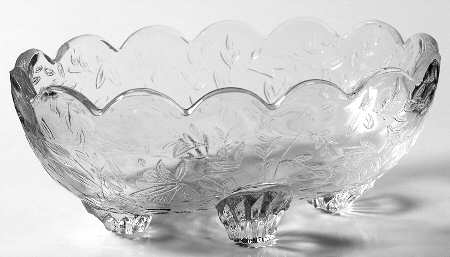Louisa Clear 4-Toed Open Candy Dish