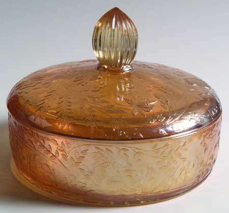 Floragold Candy/Cheese Dish & Lid