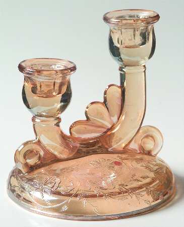 Floragold Double Light Candlestick