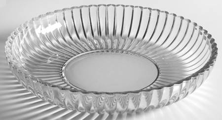 National Clear 12" Shallow Round Bowl