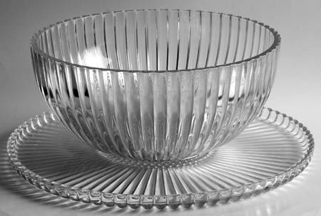 National Clear Punch Bowl with Underplate