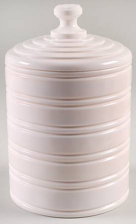 Shell Pink Milk Glass Cookie Jar & Lid