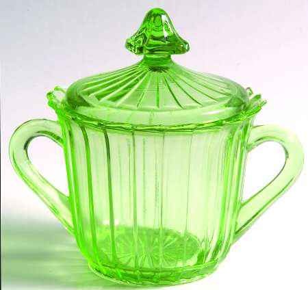 Sierra Green Sugar Bowl & Lid