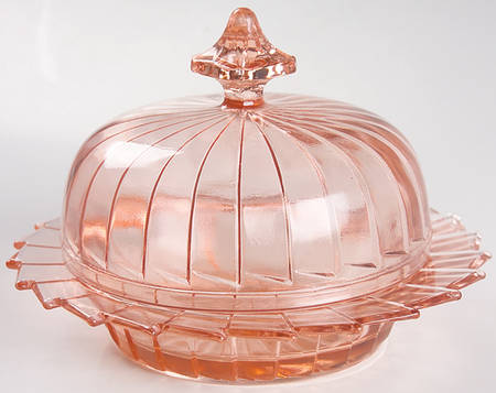 Sierra Pink Round Covered Butter