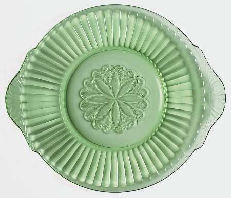 Sunflower Green 10" Sandwich Plate