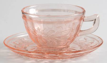 Sunflower Pink Cup & Saucer Set