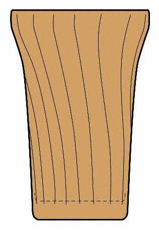 Swirl Amber 9 Oz Flat Tumbler