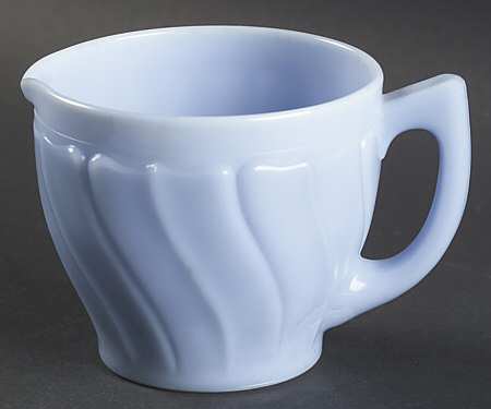 Swirl Delphite Blue Creamer