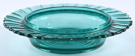 Swirl Ultramarine (Blue Green) Round Butter Dish No Lid