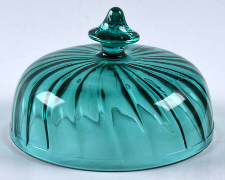 Swirl Ultramarine (Blue Green) Lid for Round Butter