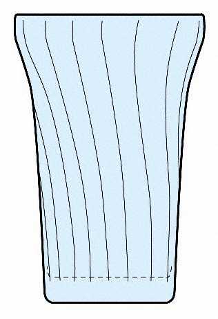 Swirl Ice Blue 9 Oz Flat Tumbler