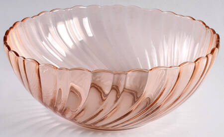 Swirl Pink 9" Salad Bowl by Jeannette