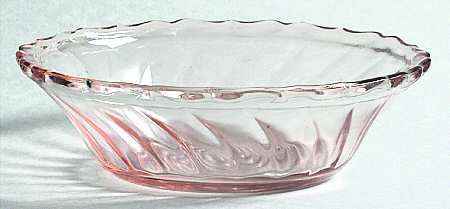 Swirl Pink 4" Small Fruit/Dessert Bowl
