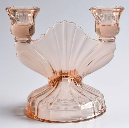 Swirl Pink Double Light Candlestick