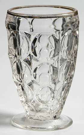 Thumbprint (Gold Trim) Juice Glass