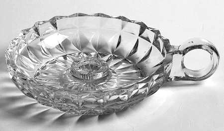 Windsor Clear Handled Candleholder