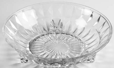 Windsor Clear 3-Toed Footed Bowl