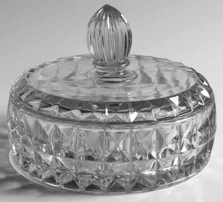 Windsor Clear Candy Dish & Lid