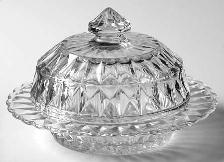 Windsor Clear Round Covered Butter