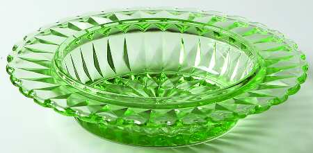 Windsor Green Round Butter Dish No Lid