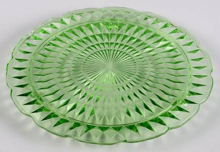 Windsor Green Footed Cake Plate