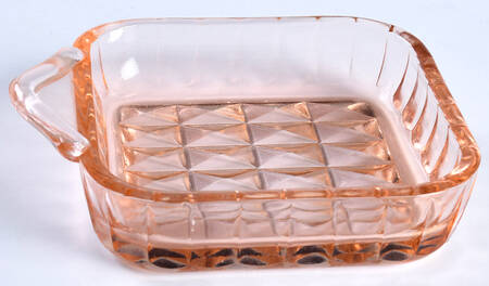 Windsor Pink Handled Square Tray